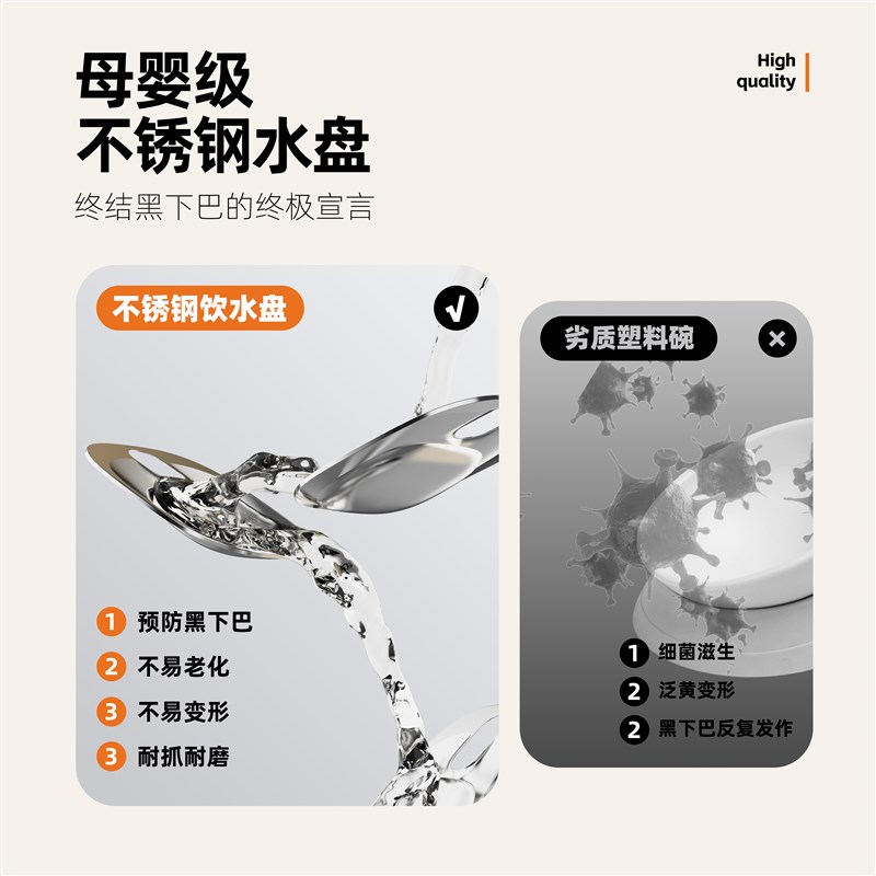 尾巴与尾巴猫咪饮水机狗狗喝水器自动循环流动无线不插电4L大容量