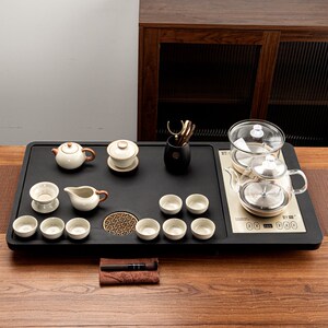 雅辞坊2025新款茶具套装全自动一体茶盘上水烧水壶家用办公室茶台