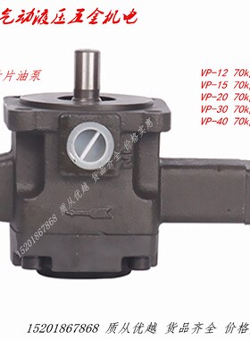VP-30 VP-40-FA3液压变量叶片油泵法兰连接带溢流阀压力可调70KG