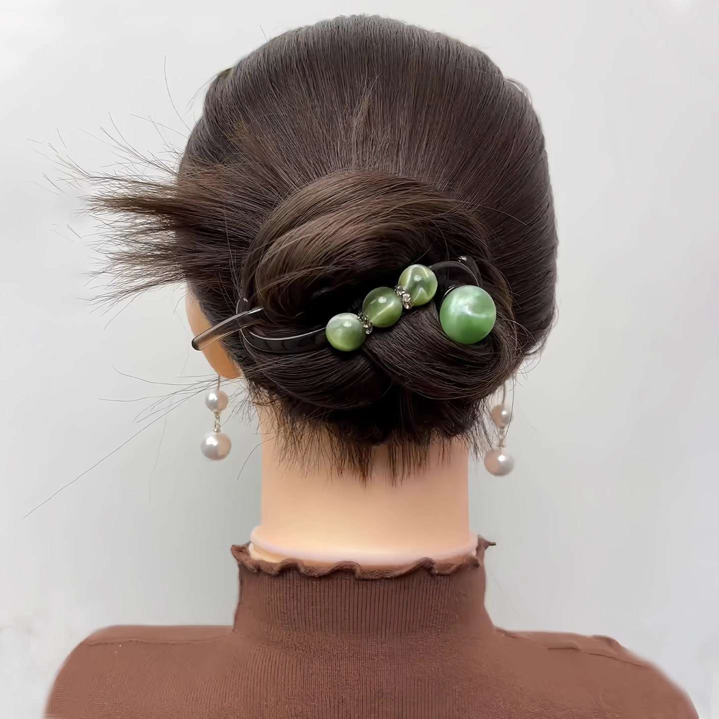 【下单立减50】2026抓夹珠珠水钻发夹女简约随手盘一字扭扭夹_WH