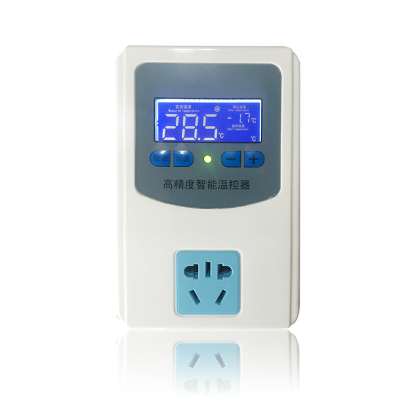 莱珂LCD高精度数显智能温控器温度控制器三显控温插座开关包邮