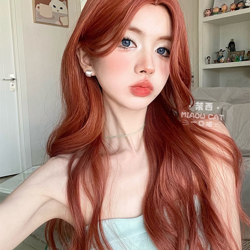 一口喵假发女日常网红长卷发lolita新款自然逼真甜美jk全头套式式