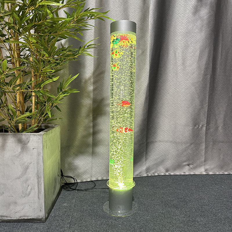 定制亚克力卧室新居摆件气泡柱水族婚庆路引水柱管室内背景装饰