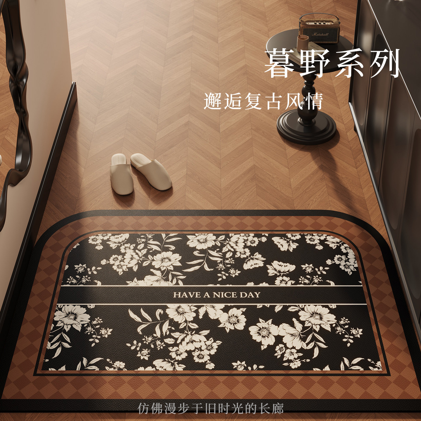 入户门地垫门口入门脚垫高级耐脏免洗防滑地毯蹭脚垫家用玄关地毯