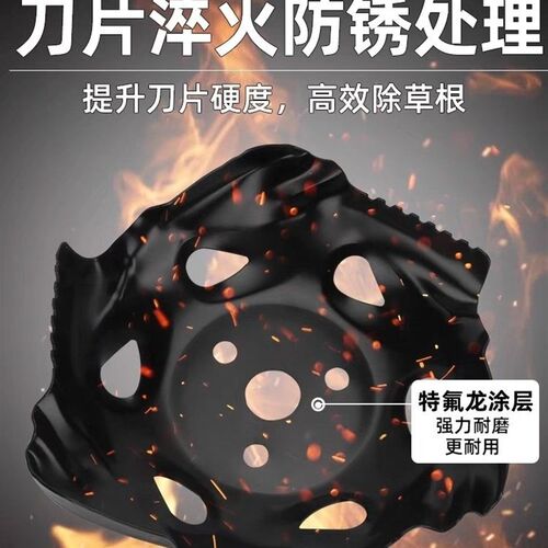 割草机通用龙爪盘打草工作头加厚锰钢割灌机除草根刀片合金除草盘
