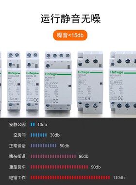 万界HCH8s-25Z直流控制交流接触器12VDCF24V常开2P25A40A63A充电