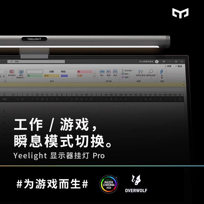 Yeelight屏幕m挂灯Pro显示器灯智能电脑补光氛围学习阅读护眼台灯图片