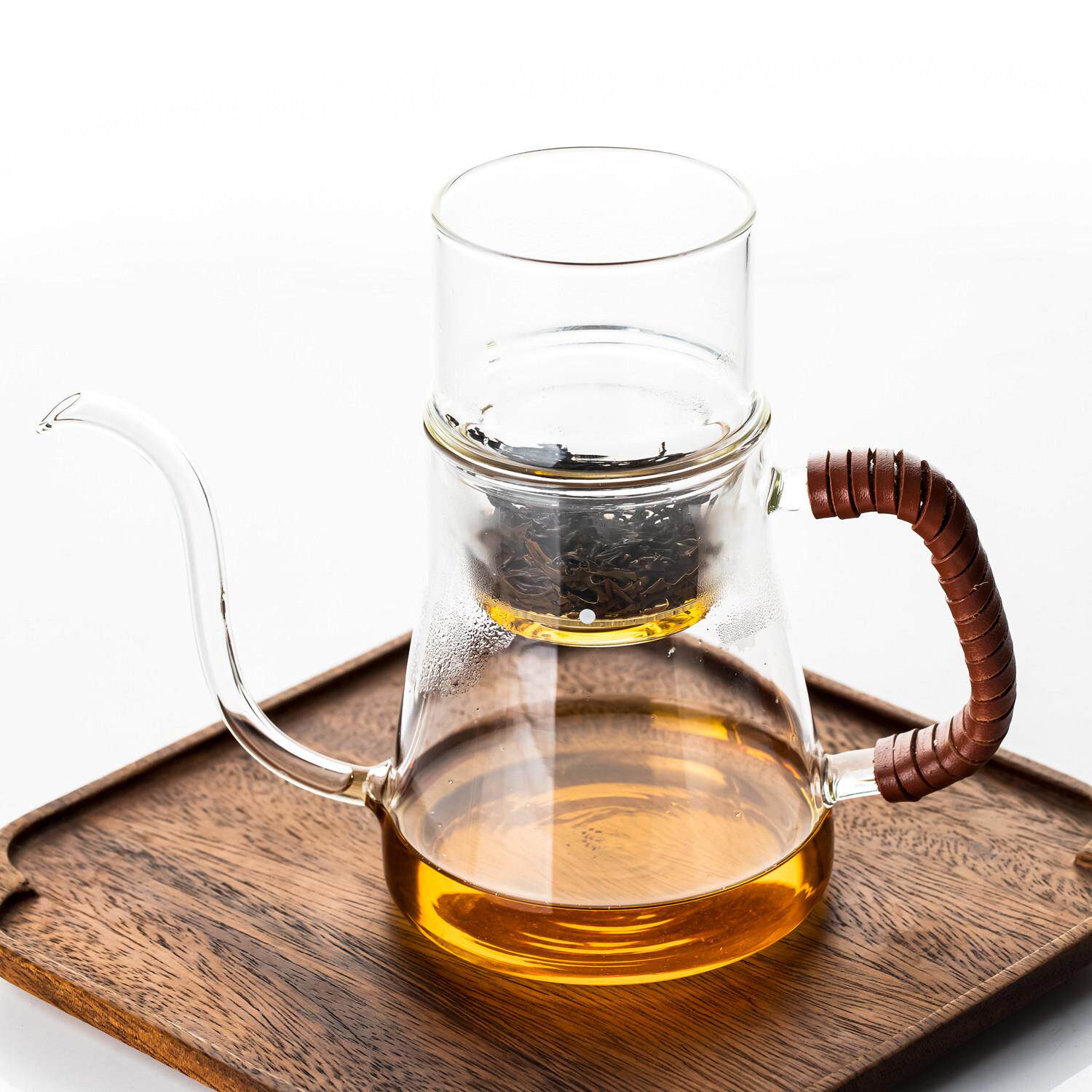 高硼硅家玻璃壶茶壶懒人泡茶器用过滤花茶泡茶冲茶器可66522加细
