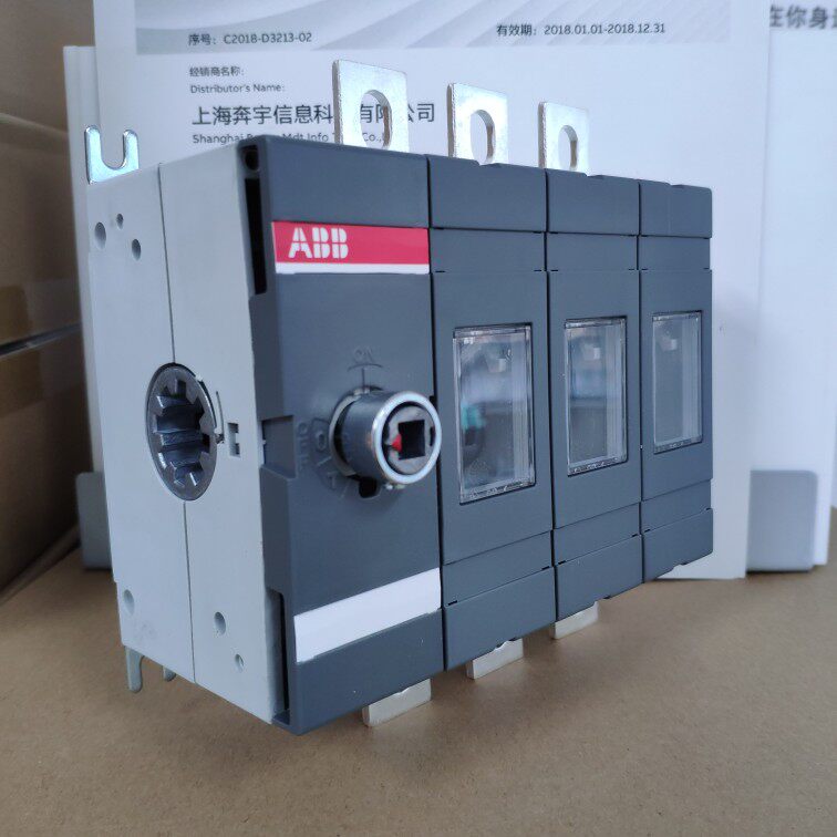 ABB隔离开关OT200E03P负荷开关柜加长隔离及手柄含操作操作杆门