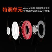 Water Moon Rain Old Fashioned portable gaming music replaceable cable retro wired HiFi headphones thumbnail 3