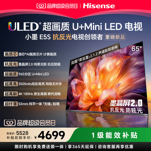 海信小墨E5S65吋U+MIniLED电视