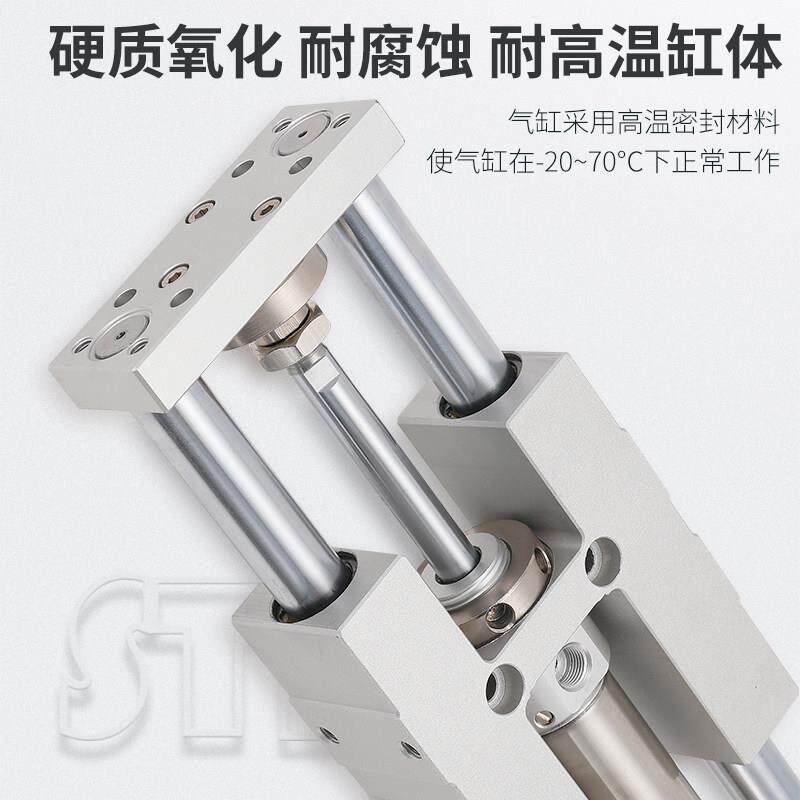TIM2带5导向TMICM20支架TMTMICLICL16气缸2X50X7M5X1001X125X150X