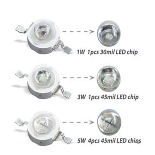 进e口晶元普瑞LED灯珠1MOGWLE电D灯珠3W大功率灯Ld单灯射路灯5W手