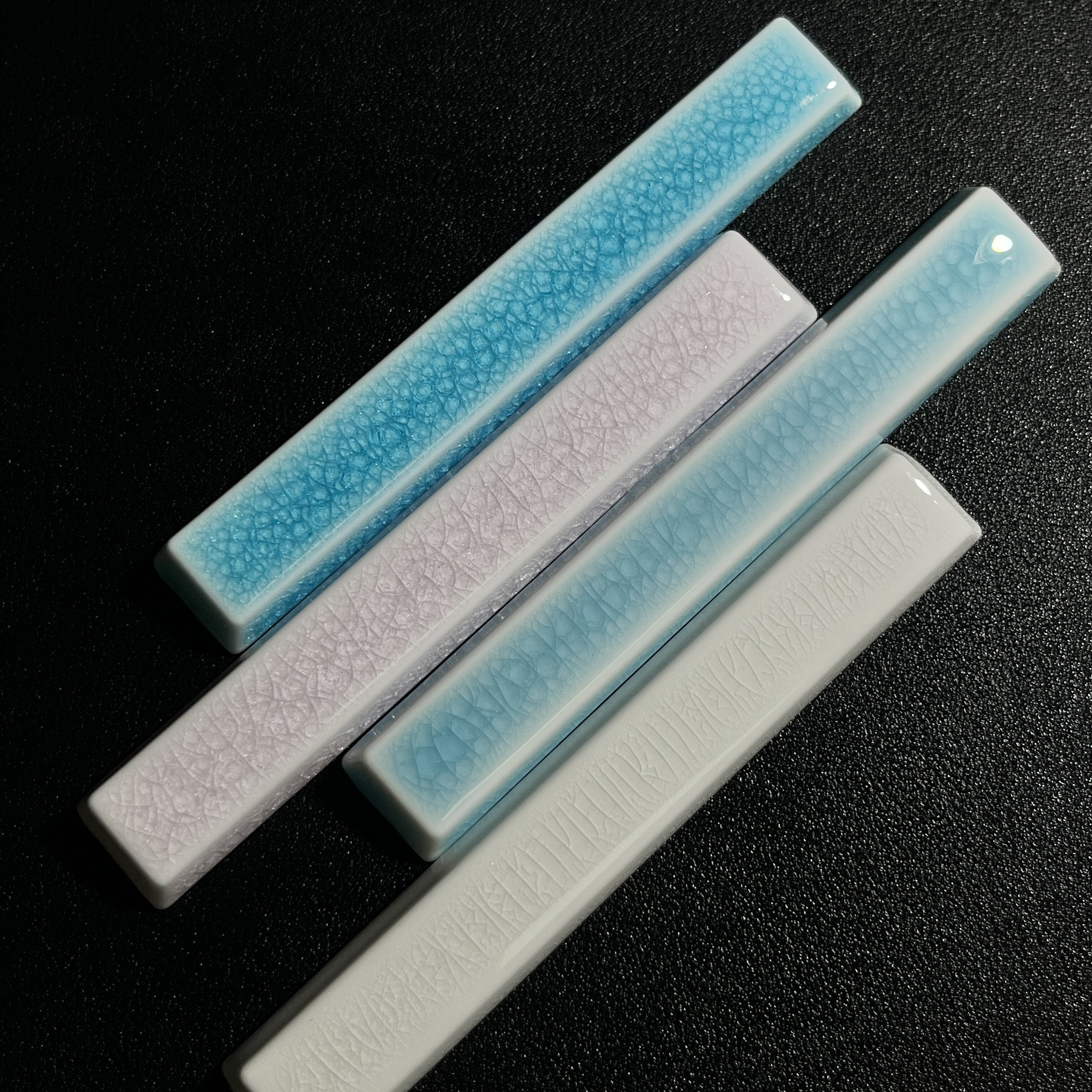 小方大境冰裂纹透光陶瓷键帽空格