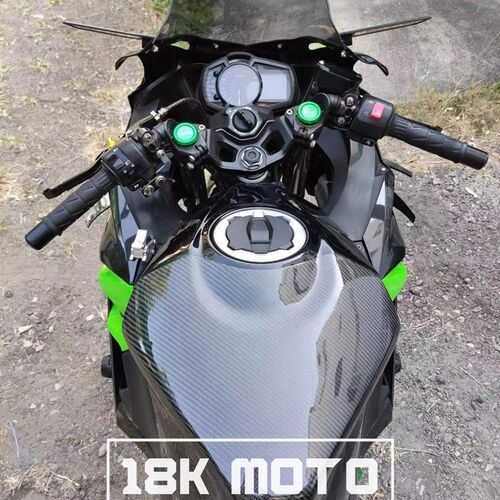 适用于川a崎忍者ninja400z400改装碳纤维加高油箱盖油箱顶 干碳