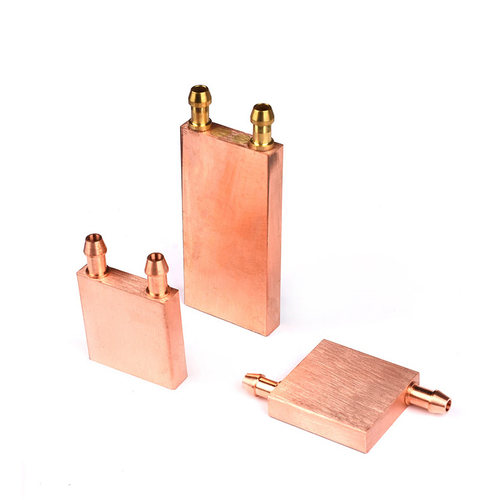 紫铜模具水冷头4i0*40水冷板CPU半导体制冷片显卡冷热交换器散热