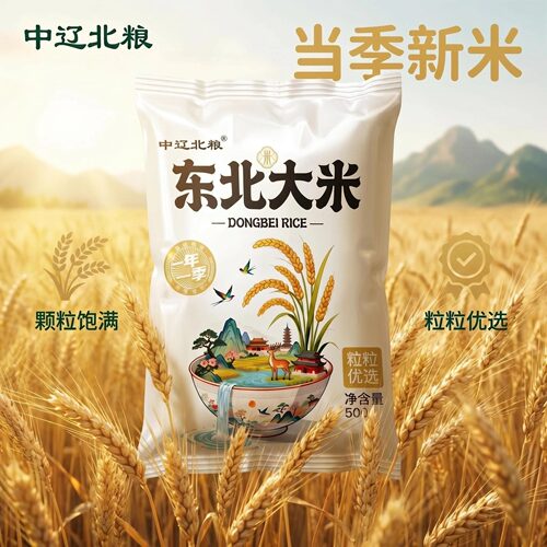 中辽北粮东北新米1斤装大米