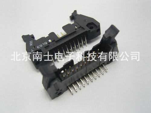 DDK DC2-20P Pin 弯脚 ISP接头 JTAG 牛角插座 2.54mm间距 黑色
