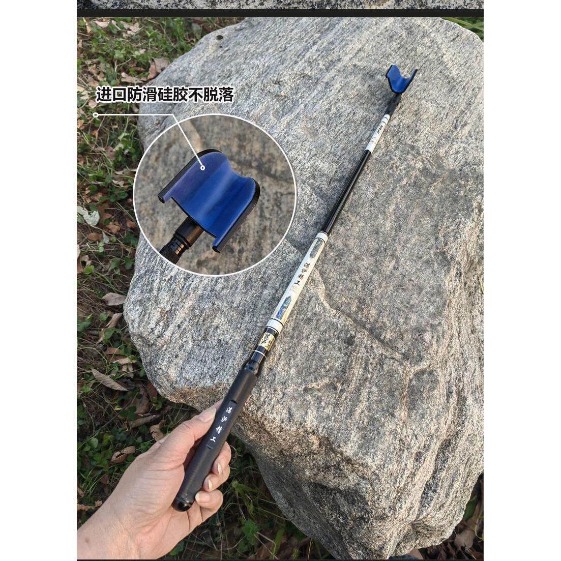 湛泸炮台竞技架短节80c支1m超杆DLP轻超硬鱼杆.1米黑坑飞磕架竿碳
