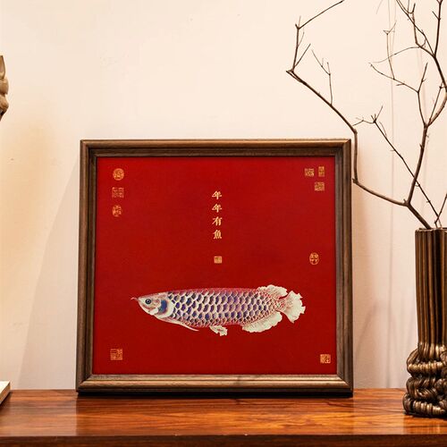 轻法式中古风复古装饰画复古仙鹤艺术壁画新中式高档艺术茶室挂画