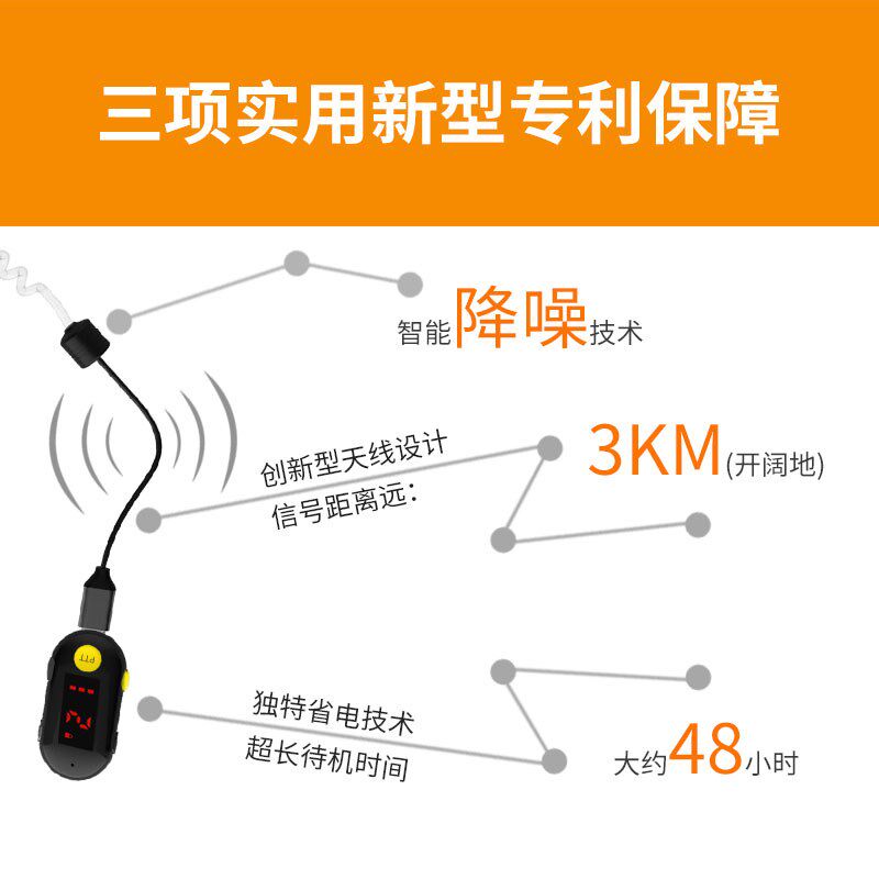 中晨耳挂式对讲机迷你无线酒吧酒店对机讲小型耳机微型挂耳美容院