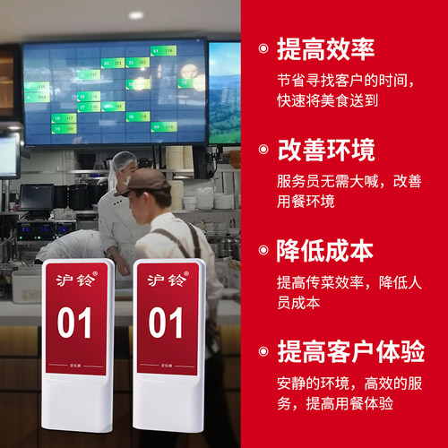 沪铃无线智能定位送餐器咖啡厅取餐叫号器等餐器甜品店饭店取餐牌