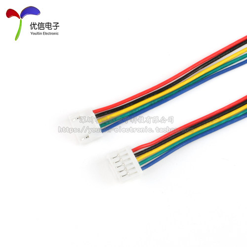 GH1.25 2P/3/4/5/6-12P 15C单/双头1.25mm间距电子线带锁扣端子线
