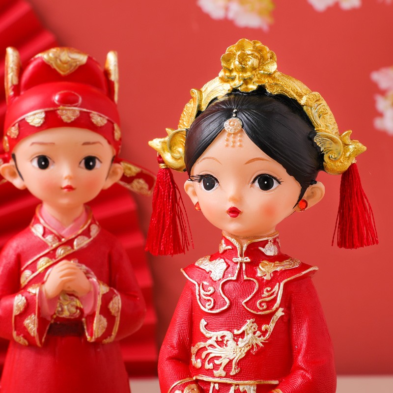 创意结婚礼物送新人闺蜜新娘新婚礼品中式高档婚庆用品情人节布置