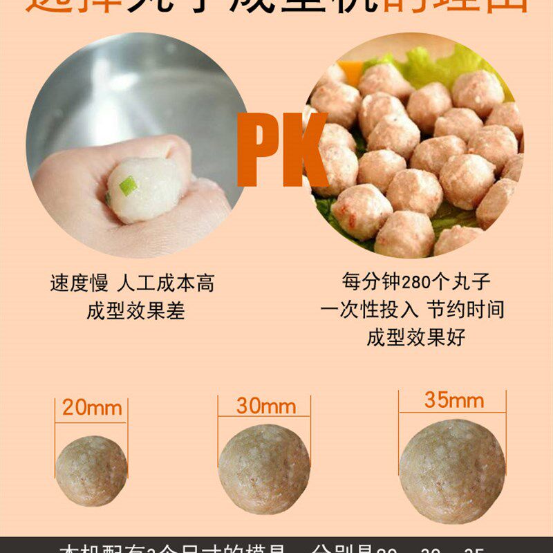 西美特全自动包心肉丸子机商用鱼丸猪肉丸牛肉丸贡丸成型机器