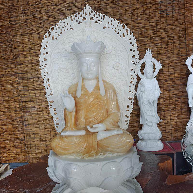 石雕汉白玉佛像观音坐佛阿弥托佛花岗岩释迦摩尼寺院供奉青石摆件