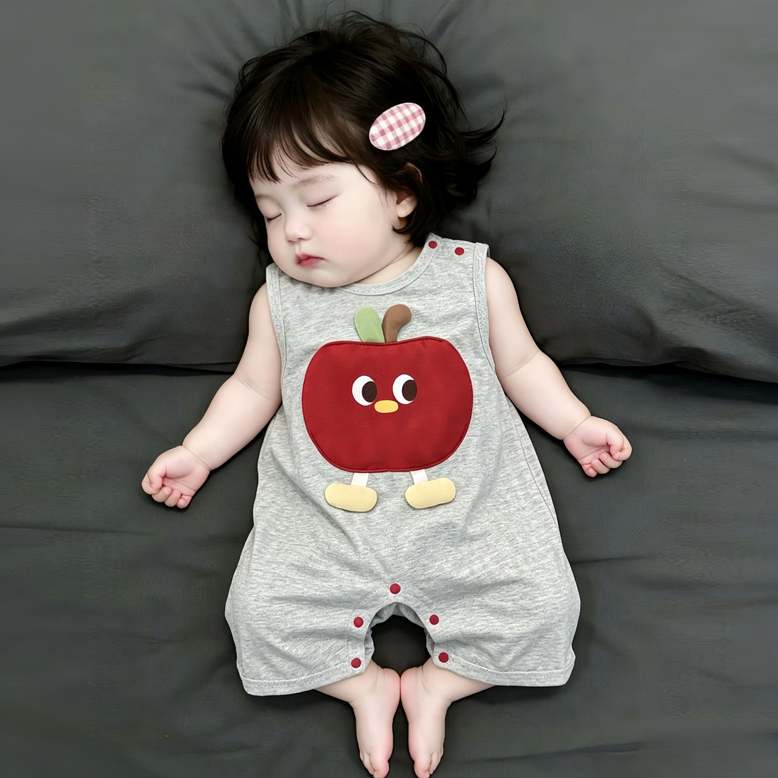 【人类幼崽ootd】超萌小月龄宝宝夏季衣服韩版外出服婴儿连身衣