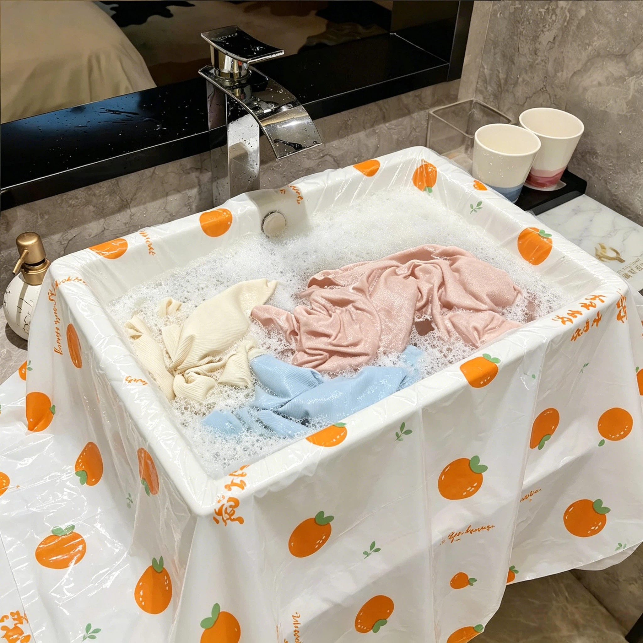 旅行洗衣神器酒店洗手盆膜一次性洗衣袋塑料膜加厚可携式旅游好物
