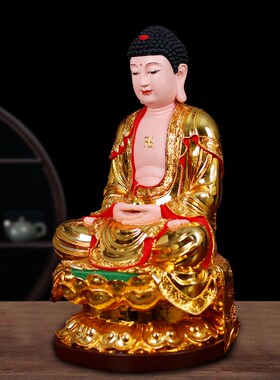 观音菩萨佛像全堂佛一整套娑婆三圣释迦摩尼佛地藏王大肚弥勒笑佛