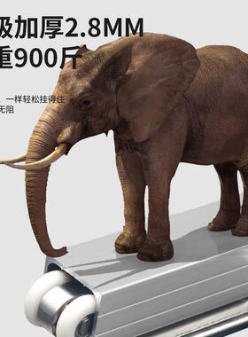 推拉门吊轨轨道全套五金配件静音重型厨房移动木门上导轨滑轮吊轮
