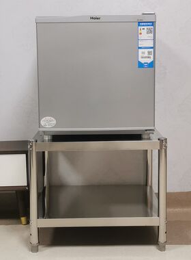 不锈钢迷你冰箱置物架双层垫高架家用小型冰柜支架加湿器饮水机架