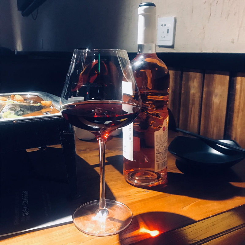 红酒杯套装水晶家用欧式大肚葡萄酒杯高端勃艮第大号高脚杯 2个