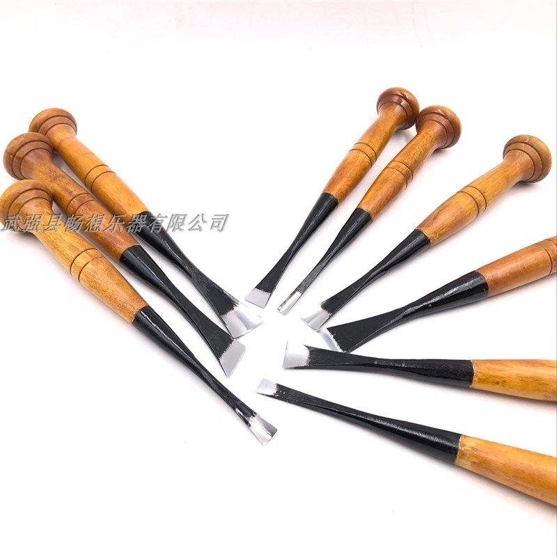提琴/乐器制作维修工具,9把雕刻刀,常用打坯刀磨好刀片
