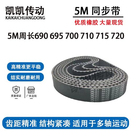 橡胶同步带HTD5M690 5M695 5M700 5M710 5M715 5M720工业传动带