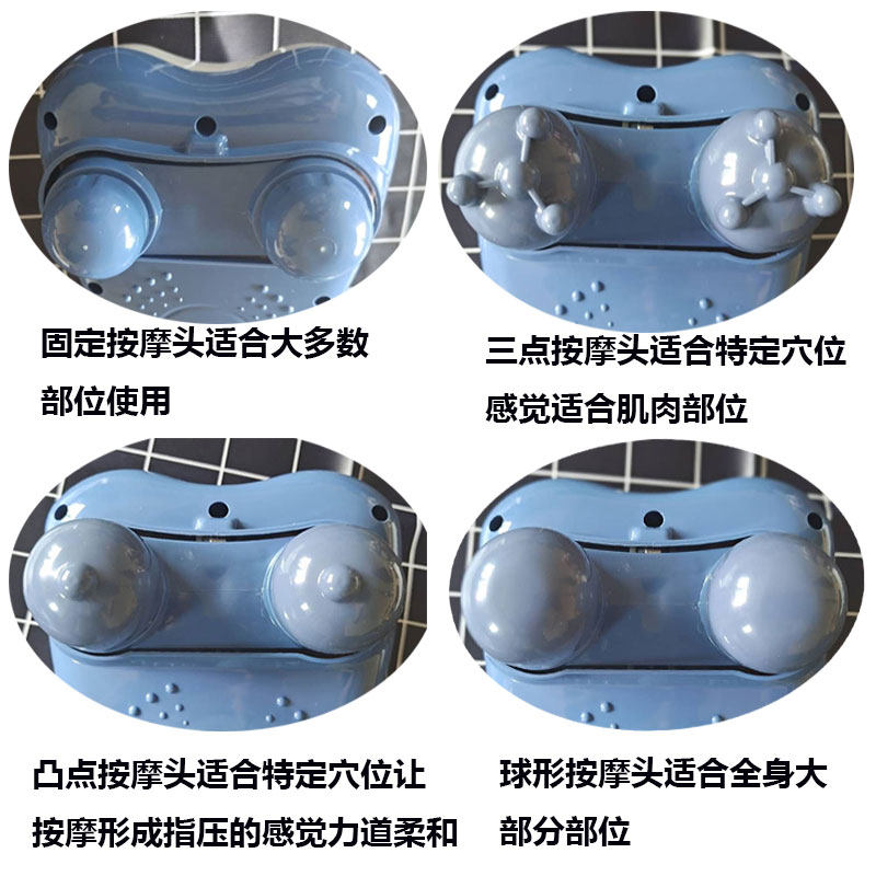 双头按摩器多功能棒颈椎仪小型手动捶手持式电震动锤腰部腿部全身