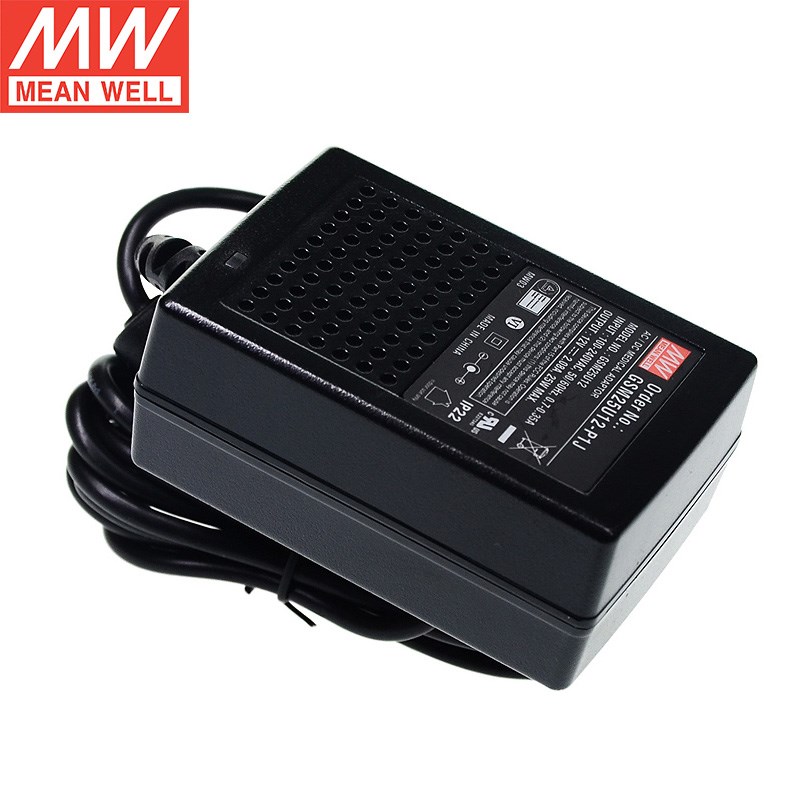 明纬AC-DC电源适配器 GSM25U12-P1J 25W 12V2.08A 医疗级全新原装