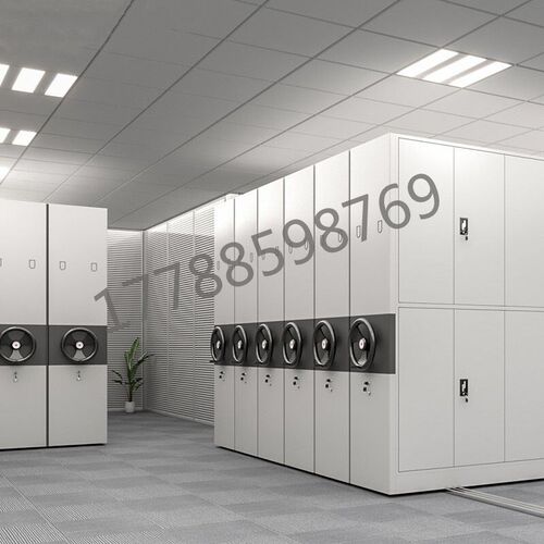 移动密集柜档案柜盒密集架u手摇轨道智能密集架电动财务凭证文件