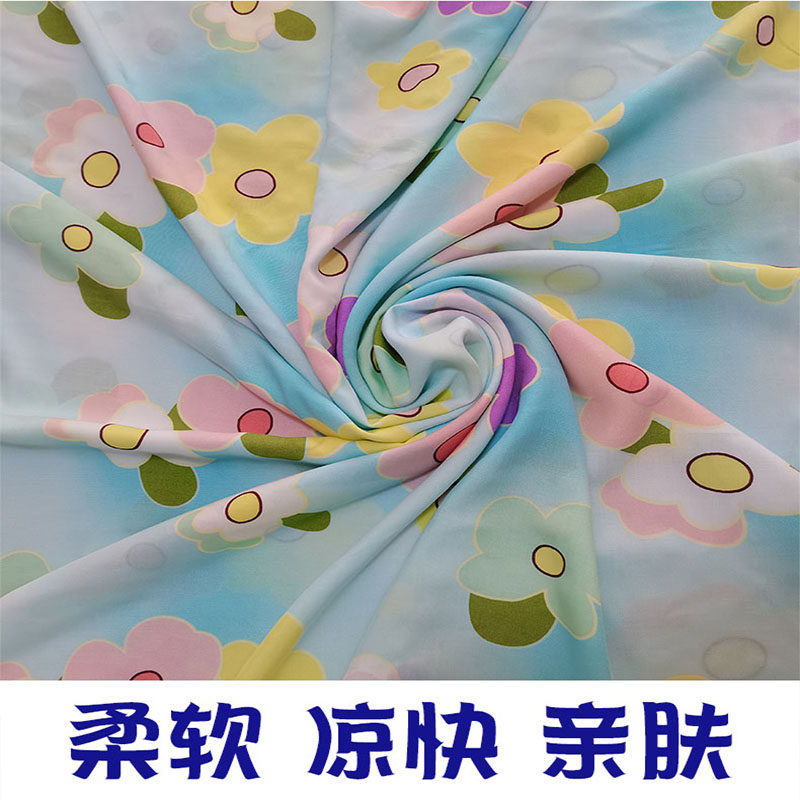桑绵绸夏凉被凉感薄被夏被v人造化纤被