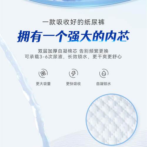 静成贴人纸尿老年M码 裤老片人用尿不湿纸尿裤产587妇纸尿中号80