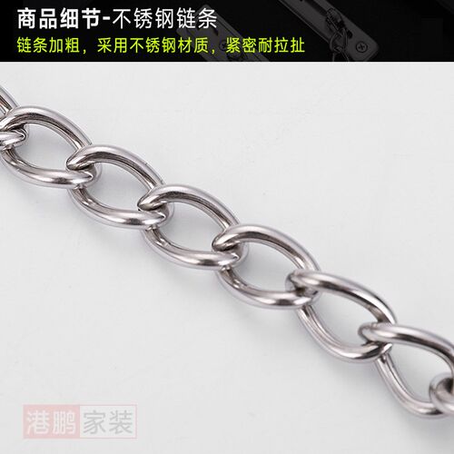 酒店防盗链304不锈钢门链免打孔门锁入户门内反锁扣宾馆安全门栓