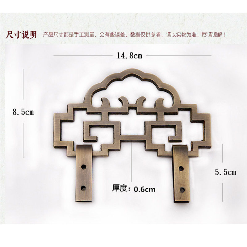 黄铜画钩挂牌钩屏风挂钩牌匾挂钩山水字画十字绣铜挂钩加厚款