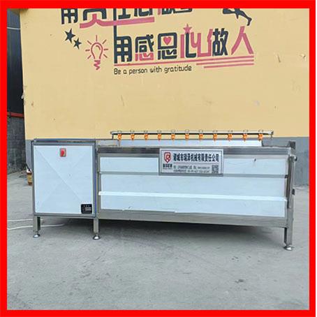 羊皮蹄羊头器毛机刷清洗 瑞泽  土豆去皮清洗机 九辊定制土豆去机