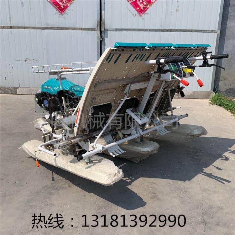 四行行步六式手扶水进稻插自秧机水田用 农用全动汽油栽2ZS-6G苗