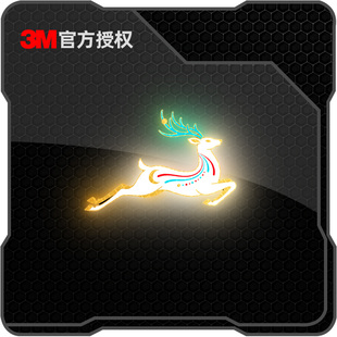 3M个性创意七彩神鹿汽车窗贴纸电动车摩托车头盔装饰防水反光车贴