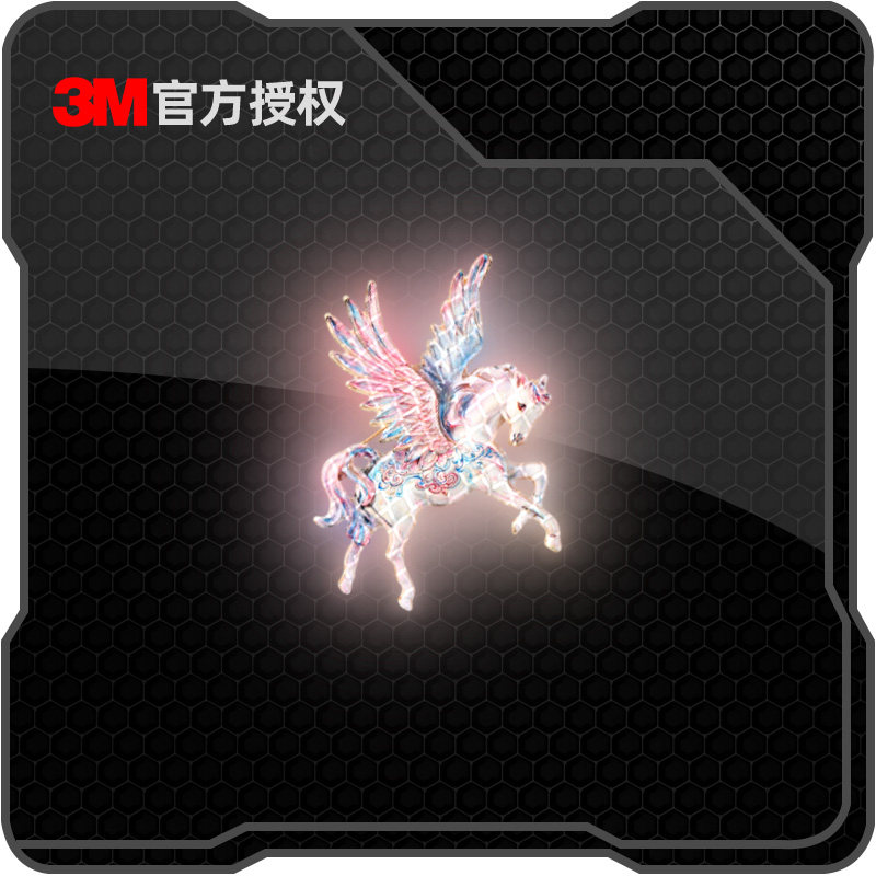 3M个性创意彩色天马汽车窗贴纸电动车摩托车头盔装饰防水反光车贴