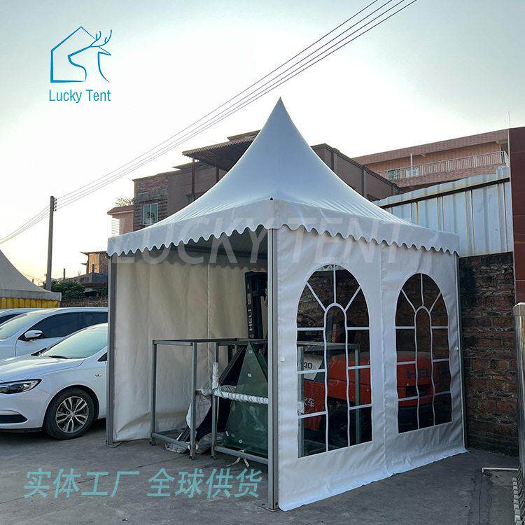 欧式帐篷婚礼活动白色尖顶帐篷展销会车展活动篷房锥形展览蓬房